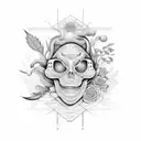 a job that slowly kills me pretty house pretty garden no alarms no surprises get me out of here tattoo design idea