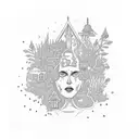 a job that slowly kills me pretty house pretty garden no alarms no surprises get me out of here tattoo design idea