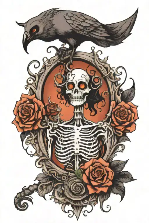 Tim Burton inspired tattoo design idea