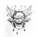 luffy tattoo design idea