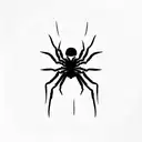Spider tattoo design idea