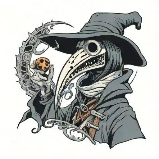 plague doctor tattoo design idea