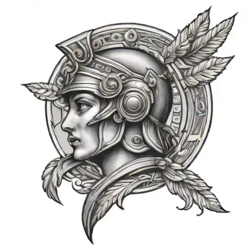 athena tattoo design idea