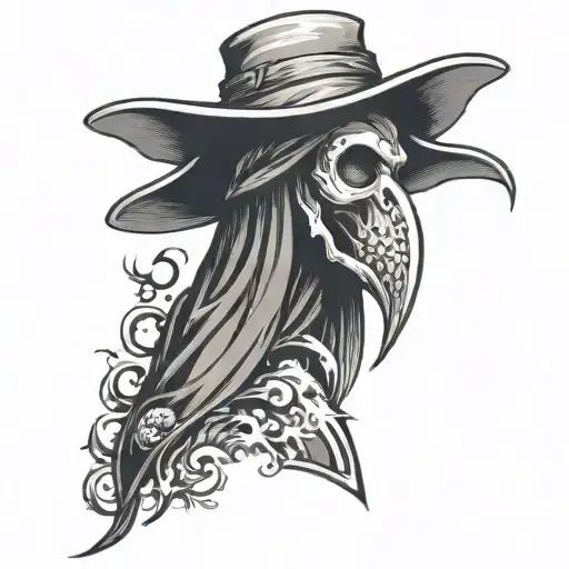plague doctor tattoo design idea