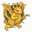 dragonite pokemon tattoo design idea