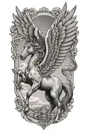 pegasus tattoo design idea