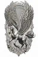 pegasus tattoo design idea