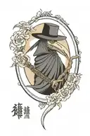 plague doctor tattoo design idea