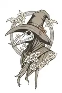 plague doctor tattoo design idea