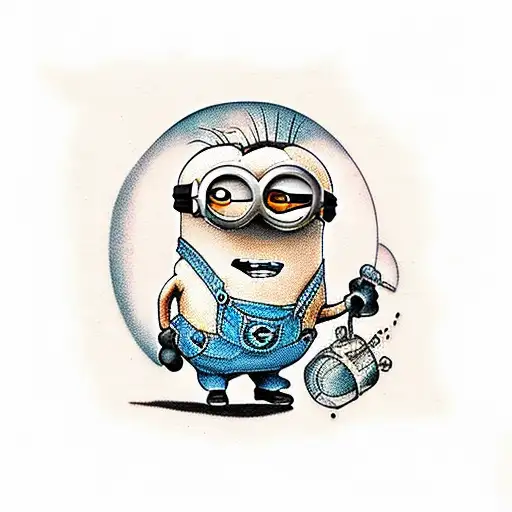 minion tattoo design idea