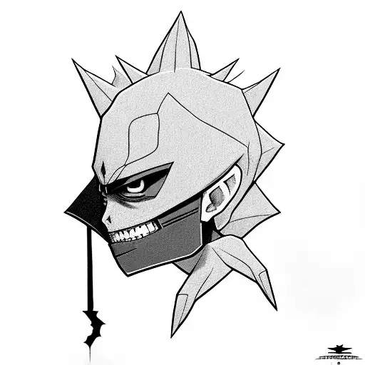sombra de Rick como Itachi Uchiha sobre poste tattoo design idea