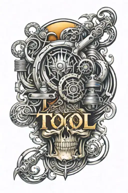 tool band logo tattoo design idea