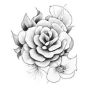 December, March, September birth flowers  tattoo design idea