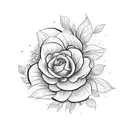 December, March, September birth flowers  tattoo design idea
