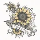 this too shall pass with semi colon and sunflower growing tattoo design idea