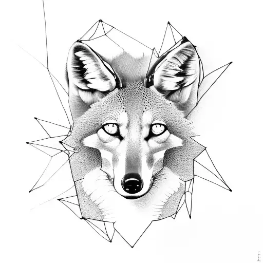 maned wolf tattoo design idea