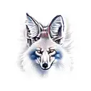 walking maned wolf tattoo design idea