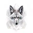 walking maned wolf tattoo design idea