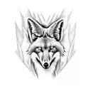 maned wolf tattoo design idea
