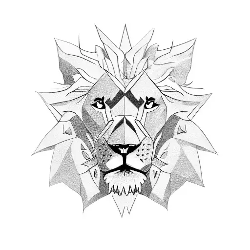 lion and game of thrones tattoo design idea