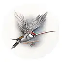 Sparrow tattoo design idea