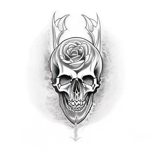Vampire skull tattoo by AnkoMidnight on DeviantArt
