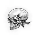 vampire skull tattoo design idea