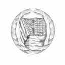 US, and Cuban flags tattoo design idea