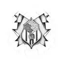 US, Spain and Cuban flags combined tattoo design idea