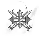 US, Spain and Cuban flags combined tattoo design idea