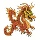 burmese dragon tattoo design idea