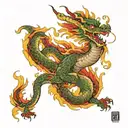 burmese dragon tattoo design idea