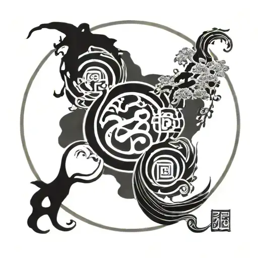 Enso Zen Circle tattoo design idea