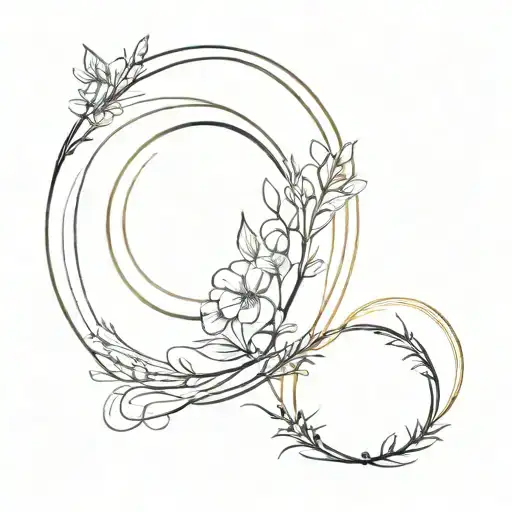 enso circle tattoo design idea