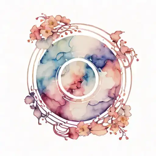 enso circle tattoo design idea