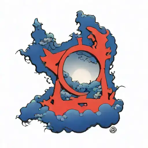 enso circle contains a tori gate tattoo design idea
