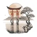 enso zen circle tattoo design idea