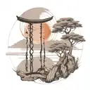 enso zen circle tattoo design idea