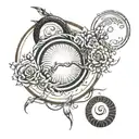 enso circle tattoo design idea