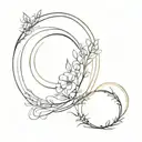 enso circle tattoo design idea
