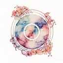 enso circle tattoo design idea