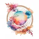 enso circle tattoo design idea