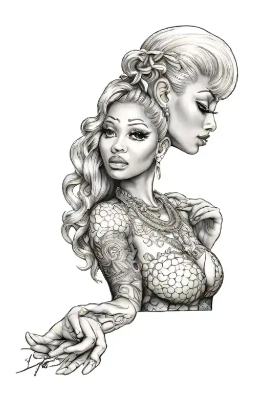 Nicki minaj tattoo design idea