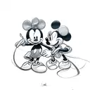 Mickey mouse tattoo design idea