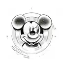 Mickey mouse tattoo design idea