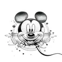 Mickey mouse sleeve tattoo design idea