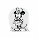 Mickey mouse sleeve tattoo design idea