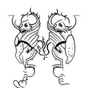 script work- 'bintin' and 'b-roy' on the back of and arm above the elbow tattoo design idea