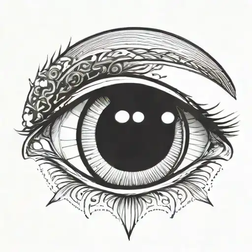 eye sakuna smile tattoo design idea
