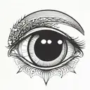 eye sakuna smile tattoo design idea